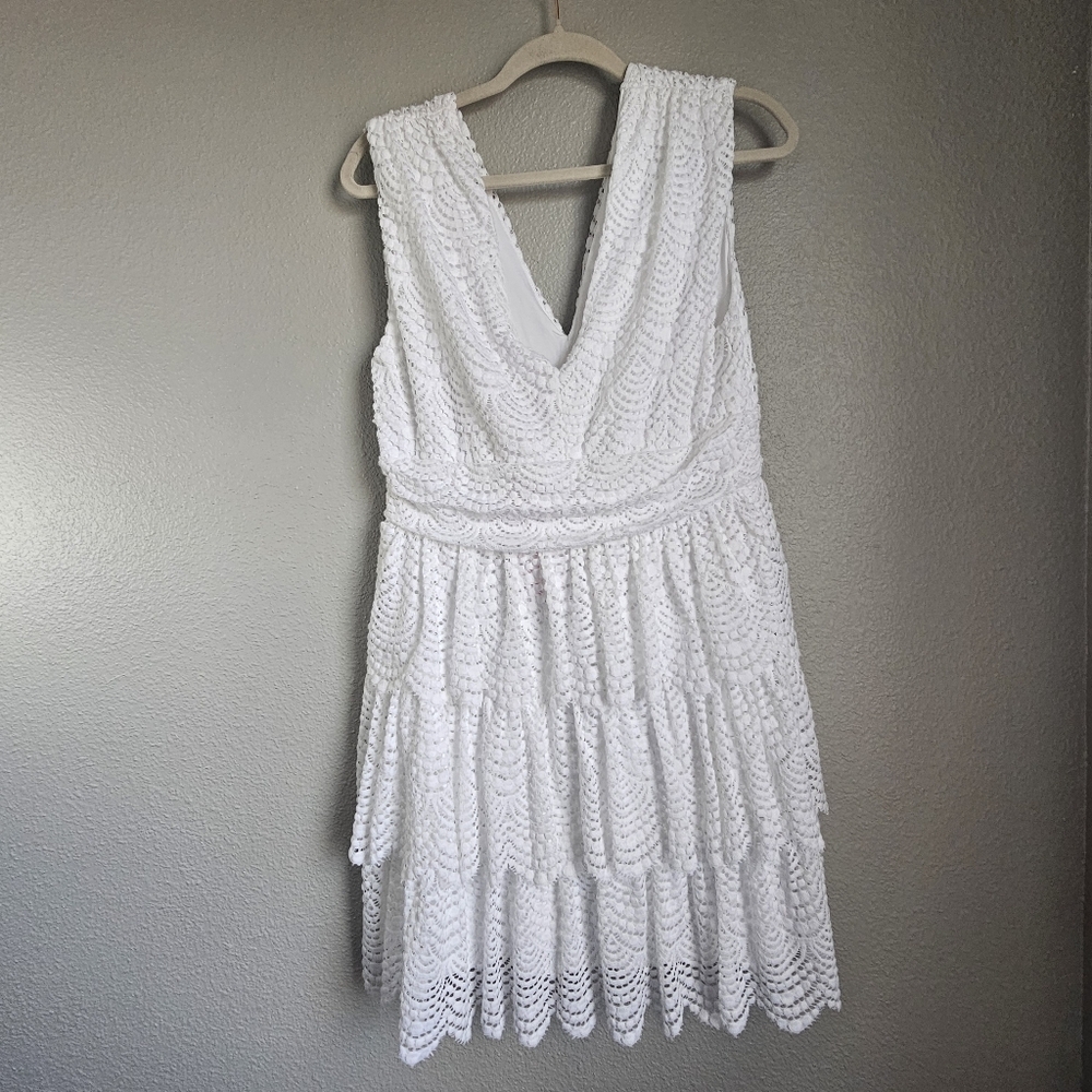 Lilly Pulitzer Soft Ruffle Dress womens size Large Orig $218 - Picture 4 of 7